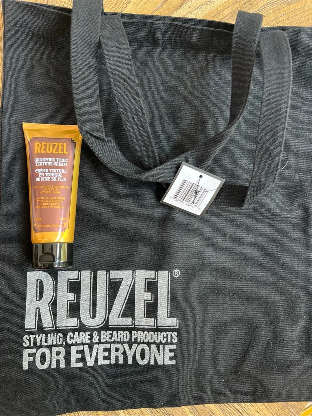 NEW Reuzel Grooming Tonic Texture Cream for men + reusable Reuzel tote bag